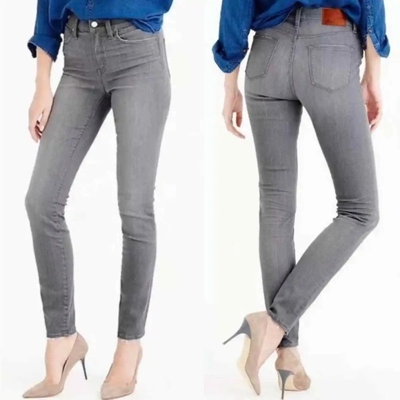 J. Crew Gray Lookout High Rise Skinny Jeans Size 27 - Picture 1 of 7
